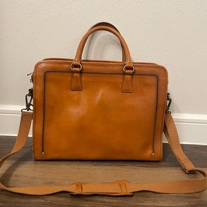 Banuce Full Grains Italian Leather Briefcase for Women